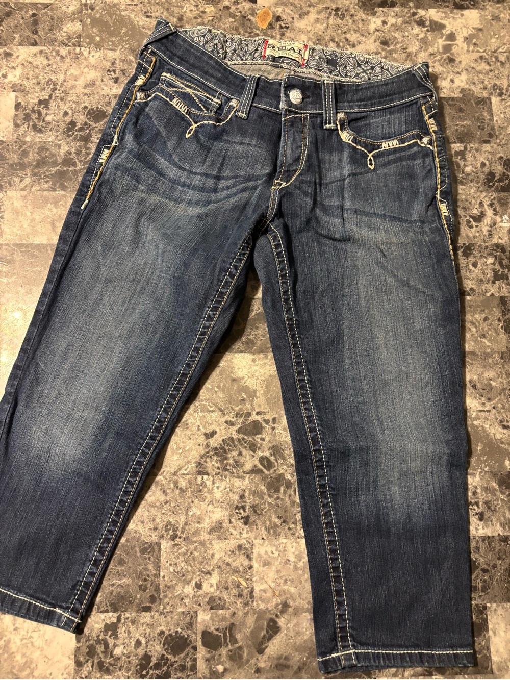 Ariat Dark Blue Women's Capris Jeans